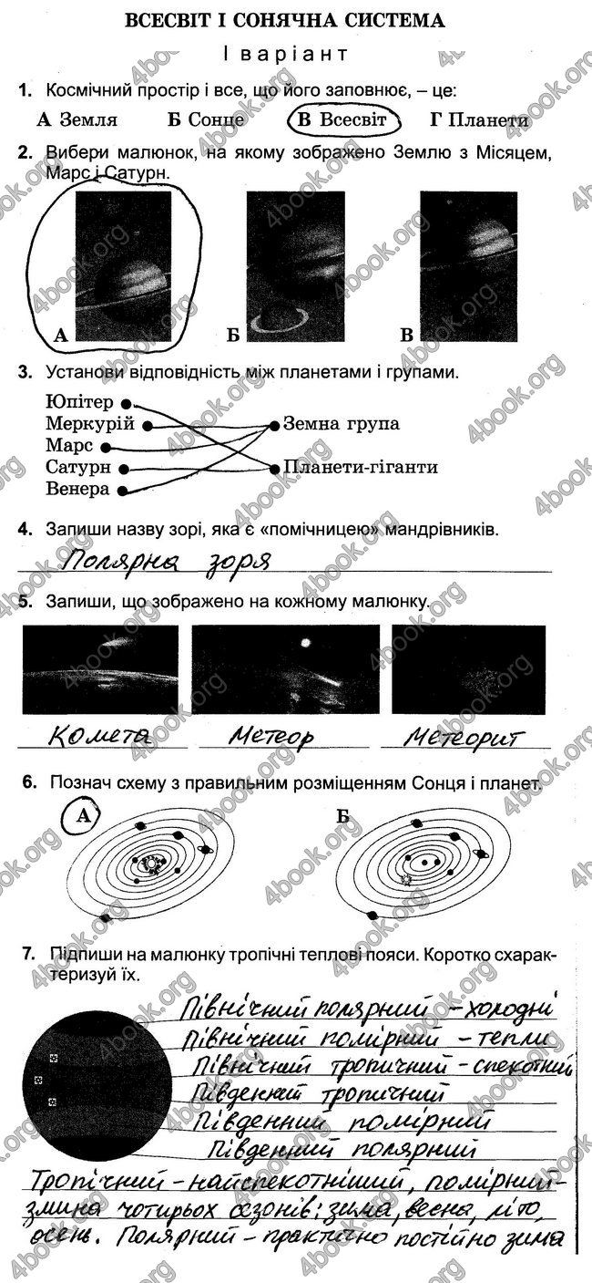 ГДЗ Зошит Природознавство 4 клас Гільберг - відповіді