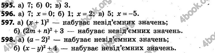 Відповіді Алгебра 7 клас Кравчук 2015. ГДЗ