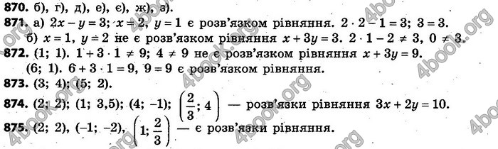 Відповіді Алгебра 7 клас Кравчук 2015. ГДЗ