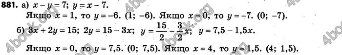 Відповіді Алгебра 7 клас Кравчук 2015. ГДЗ