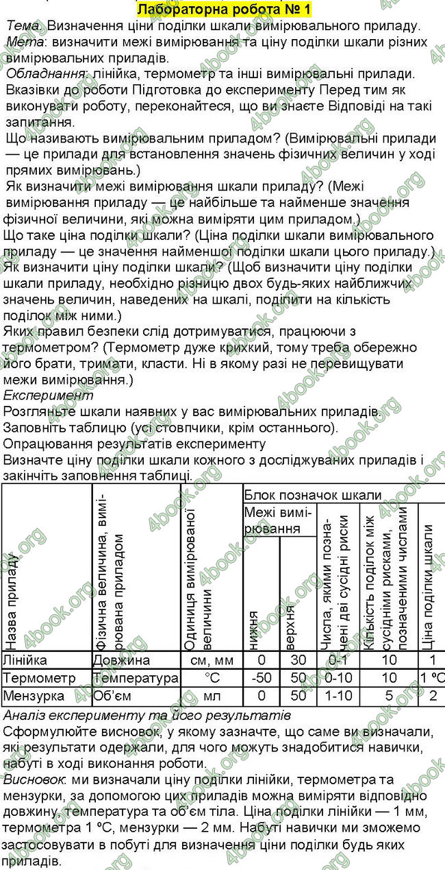 Відповіді Фізика 7 клас Бар’яхтар 2020 (2015)