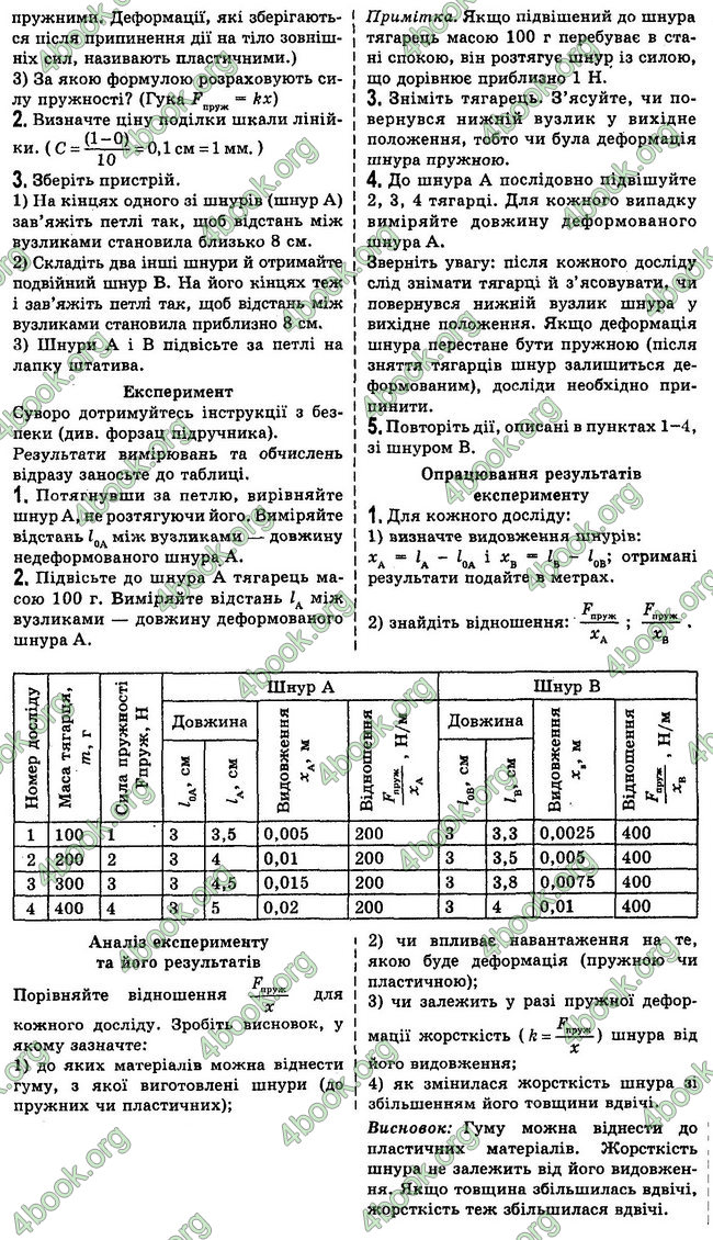 Відповіді Фізика 7 клас Бар’яхтар 2020 (2015)