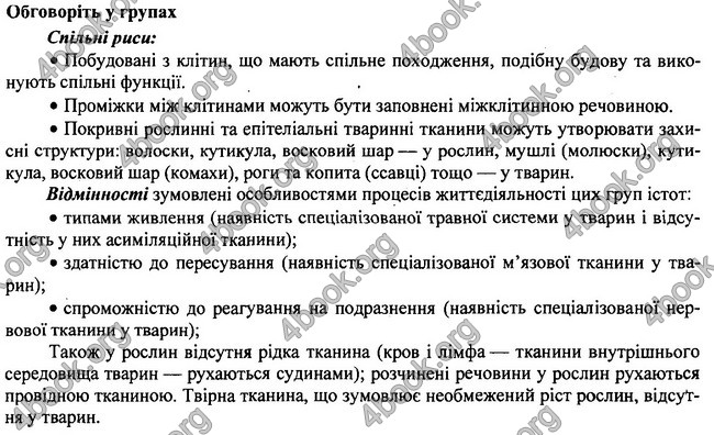 Відповіді Біологія 7 клас Остапченко 2015