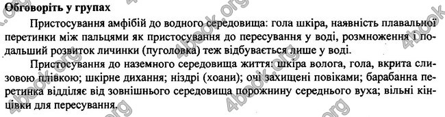 Відповіді Біологія 7 клас Остапченко 2015