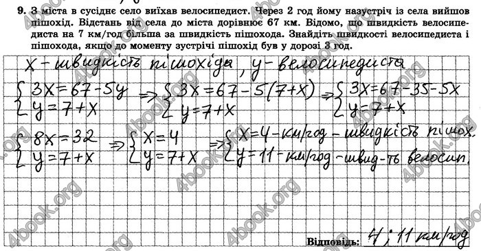 ГДЗ Зошит контрольние 7 клас Алгебра Істер