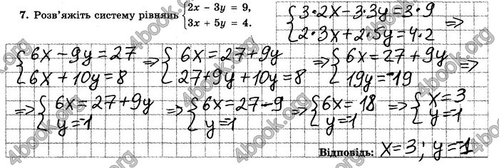 ГДЗ Зошит контрольние 7 клас Алгебра Істер