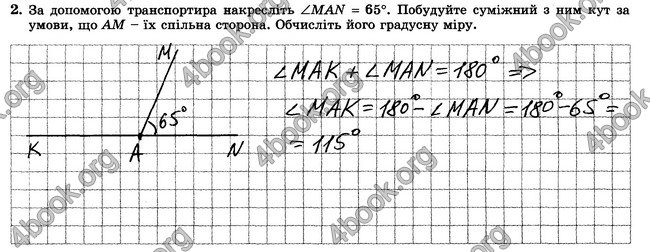 ГДЗ Зошит контрольни 7 клас Геометрія Істер