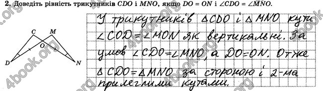 ГДЗ Зошит контрольни 7 клас Геометрія Істер