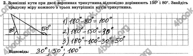 ГДЗ Зошит контрольни 7 клас Геометрія Істер