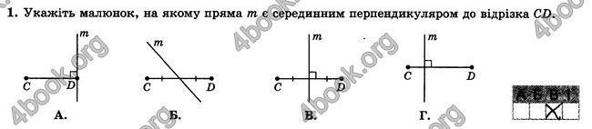 ГДЗ Зошит контрольни 7 клас Геометрія Істер