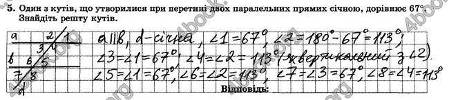 ГДЗ Зошит контрольни 7 клас Геометрія Істер