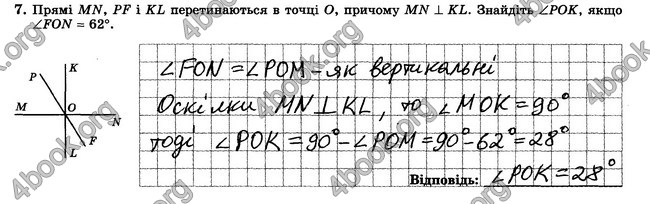 ГДЗ Зошит контрольни 7 клас Геометрія Істер