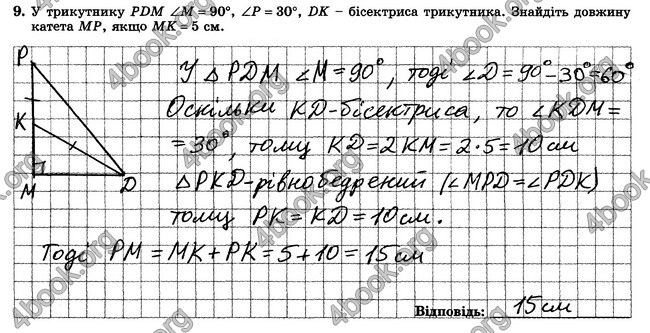 ГДЗ Зошит контрольни 7 клас Геометрія Істер