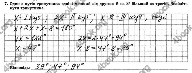 ГДЗ Зошит контрольни 7 клас Геометрія Істер