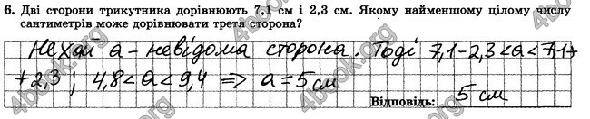 ГДЗ Зошит контрольни 7 клас Геометрія Істер