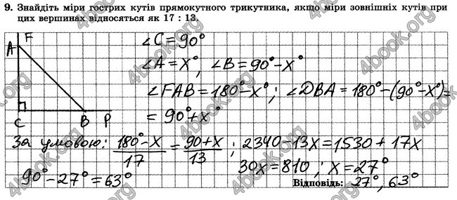 ГДЗ Зошит контрольни 7 клас Геометрія Істер