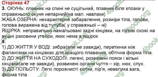 ГДЗ (Ответы, Відповіді) Зошит Біологія 7 клас Вихренко, Андерсон