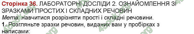 Відповіді Зошит хімія 7 клас Савчин. ГДЗ