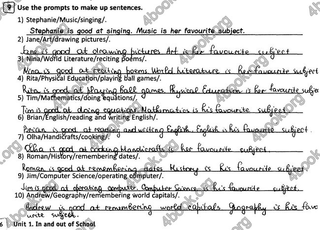 ГДЗ (Ответы, решебник) Робочий Зошит Англійська мова 7 клас Мясоєдова 2016