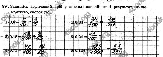 ГДЗ Робочий Зошит Математика 6 клас Мерзляк