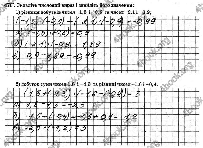 ГДЗ Робочий Зошит Математика 6 клас Мерзляк