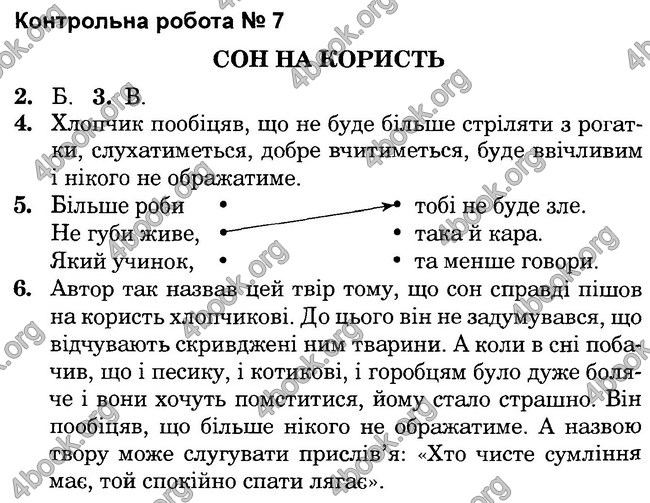 Відповіді ДПА Літературне читання 4 клас 2017. Богдан