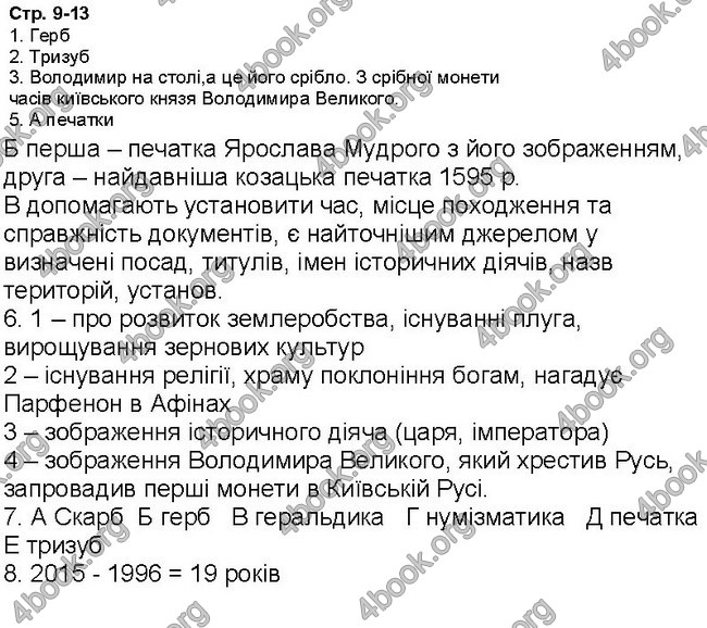 Відповіді Зошит Історія України 5 клас Власов. ГДЗ