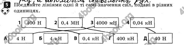 ГДЗ (Ответы) Зошит контроль Фізика 7 клас Божинова. Решебник