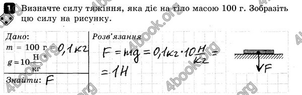 ГДЗ (Ответы) Зошит контроль Фізика 7 клас Божинова. Решебник