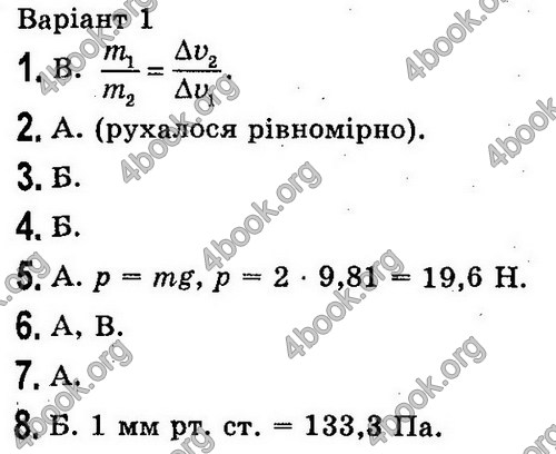 ГДЗ Фізика 7 клас Сиротюк 2015