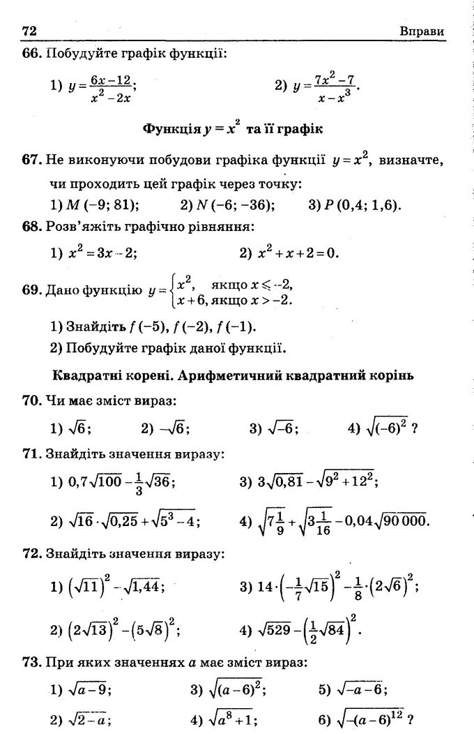 Збірник задач Алгебра 8 клас Мерзляк 2016