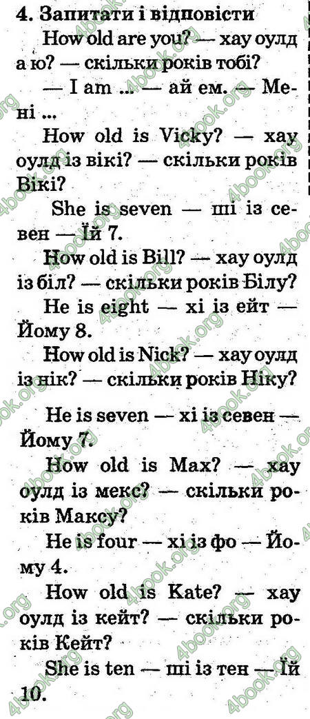 ГДЗ Англійська мова 2 клас Карп’юк