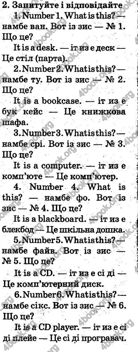 ГДЗ Англійська мова 2 клас Карп’юк