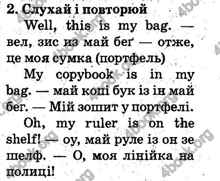 ГДЗ Англійська мова 2 клас Карп’юк