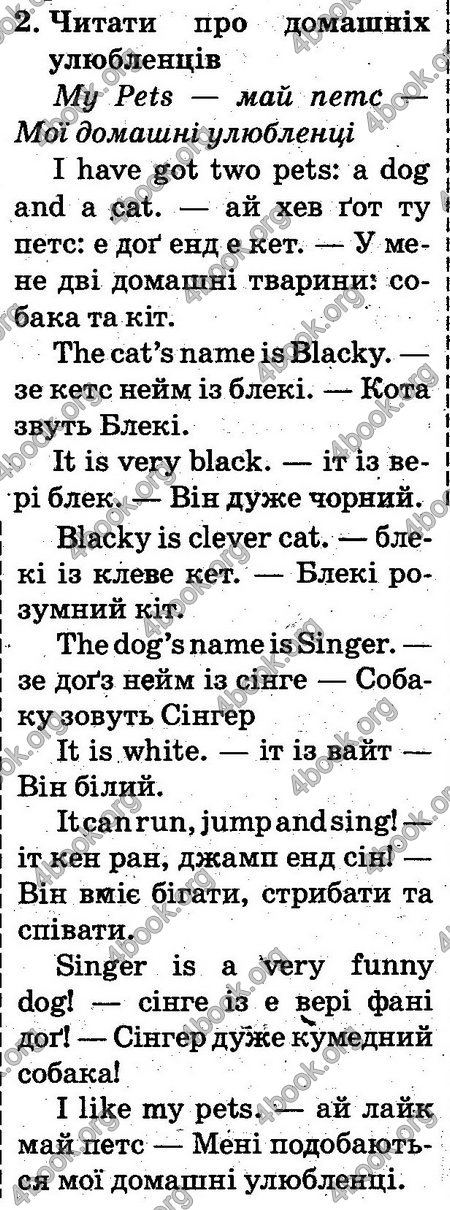 ГДЗ Англійська мова 2 клас Карп’юк