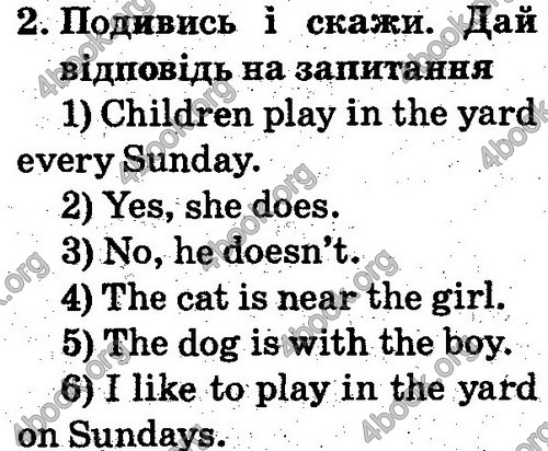 Відповіді Англійська мова 2 клас Несвіт. ГДЗ
