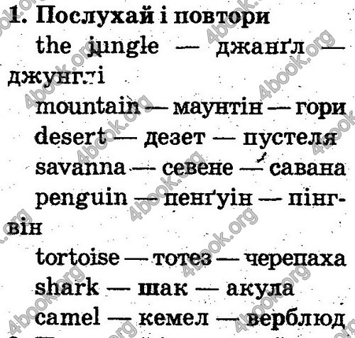 Відповіді Англійська мова 2 клас Несвіт. ГДЗ