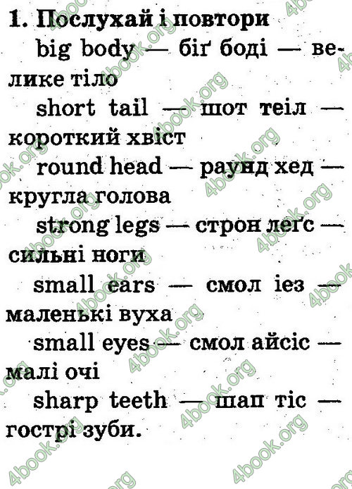 Відповіді Англійська мова 2 клас Несвіт. ГДЗ