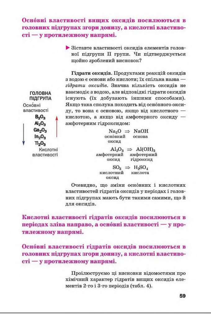 Підручник Хімія 8 клас Попель 2016