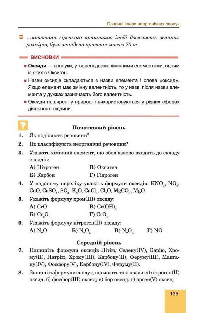 Хімія 8 клас Дячук 2016. Підручник