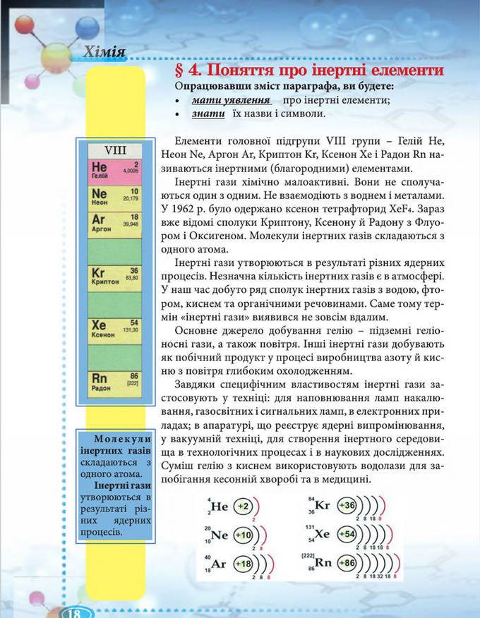 Підручник Хімія 8 клас Буринська 2016