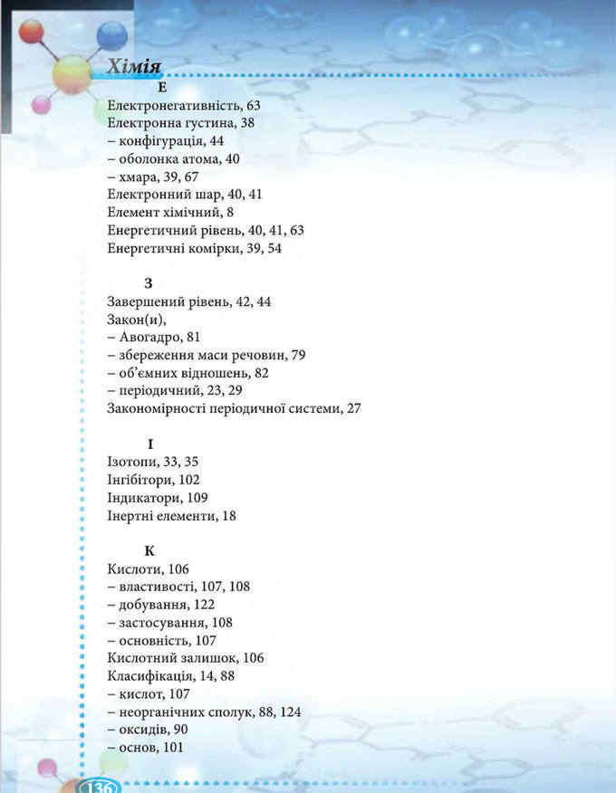 Підручник Хімія 8 клас Буринська 2016