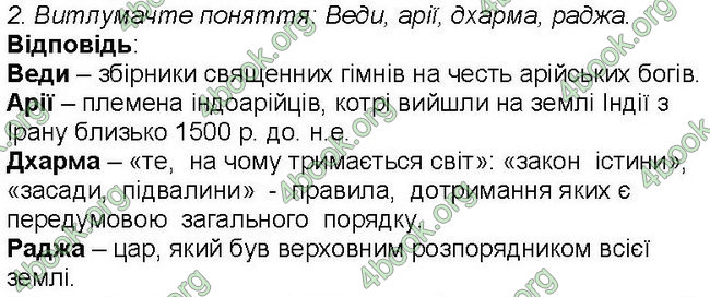 Ответы Всесвітня історія 6 клас Бандровський. ГДЗ