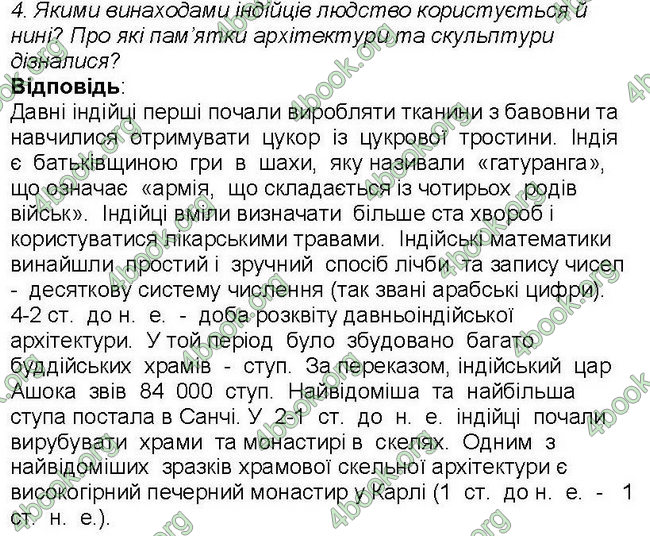 Відповіді Всесвітня історія 6 клас Бандровський