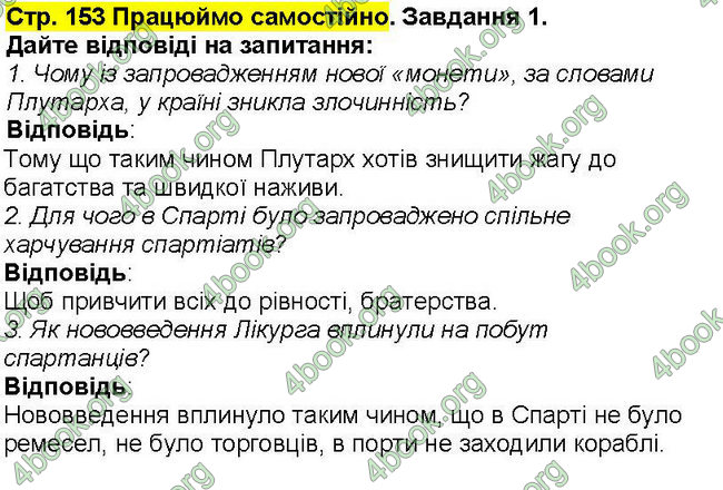 Відповіді Всесвітня історія 6 клас Бандровський