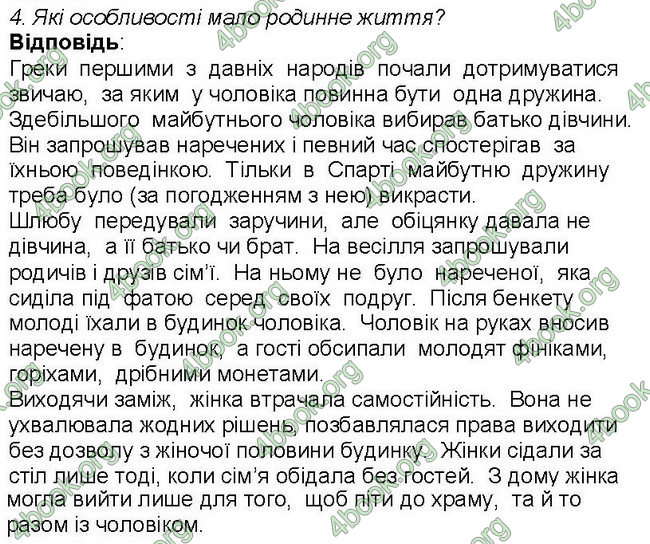 Відповіді Всесвітня історія 6 клас Бандровський