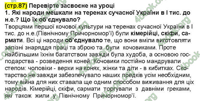 ГДЗ Всесвітня історія 6 клас Пометун