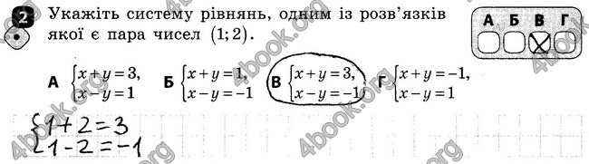 Відповіді Зошит Алгебра 7 клас Корнієнко