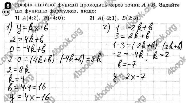 Відповіді Зошит Алгебра 7 клас Корнієнко