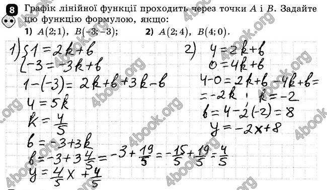 Відповіді Зошит Алгебра 7 клас Корнієнко